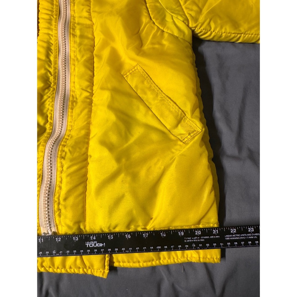 Almarin Canada PFD Flotation Jacket Yellow Nautical Safety Coat Whistle L Vntg - Picture 14 of 15